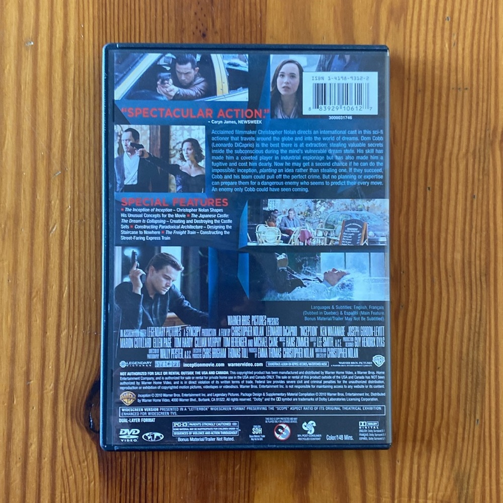 DVD INCEPTION - Picture 2 of 2